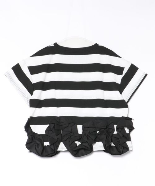 Myu（ミュー） tシャツ 半袖 ボーダーフリルTシャツ(半袖） レディース 