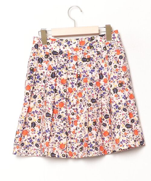 「PAUL&JOE SISTER」 花柄プリーツスカート 36 ピンク レディース_画像2