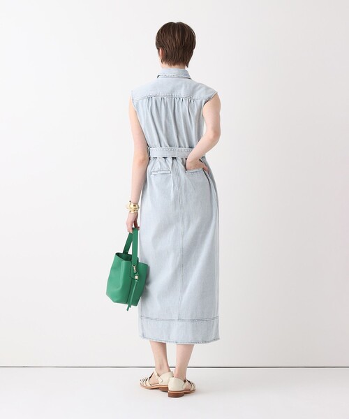 「allureville」 シャツワンピース 2 ブルー レディース_画像5