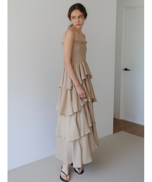 celon ワンピース frilly chiffon tiered dress : ZOZOTOWN Yahoo!店