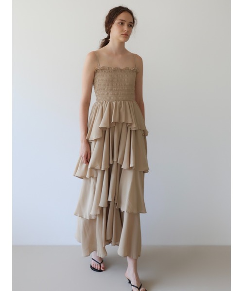 新品未使用　専用frill tiered maxi dress celon ワンピース frilly chiffon tiered dress : ZOZOTOWN Yahoo!店