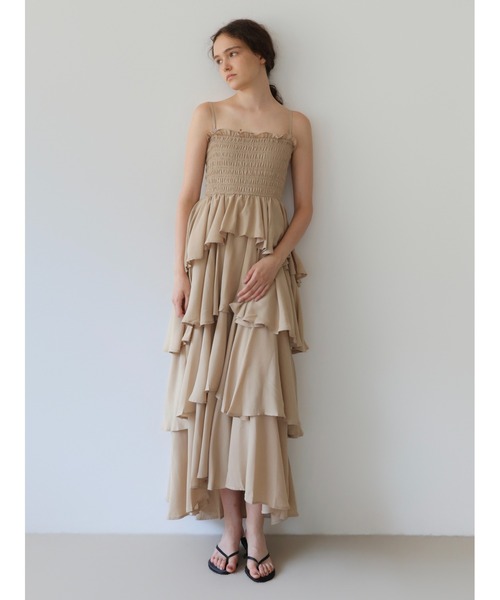 celon ワンピース frilly chiffon tiered dress : ZOZOTOWN Yahoo!店