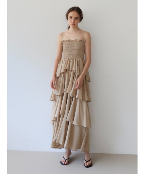 celon ワンピース frilly chiffon tiered dress : ZOZOTOWN Yahoo!店