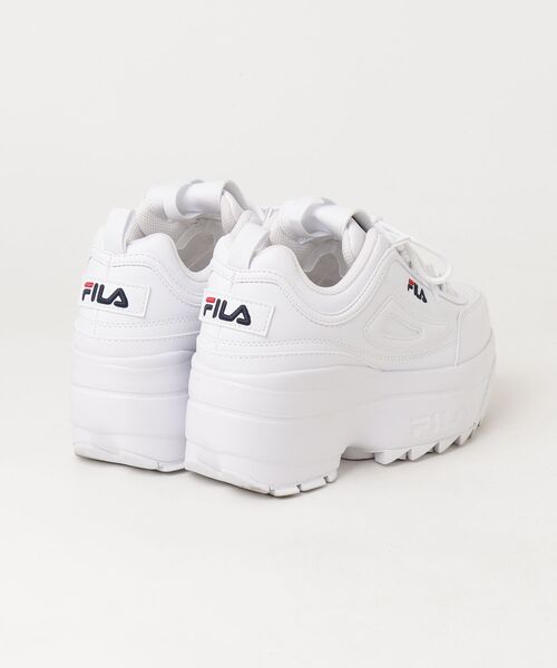 「FILA」 ローカットスニーカー 25.0cm ホワイト レディース_画像2