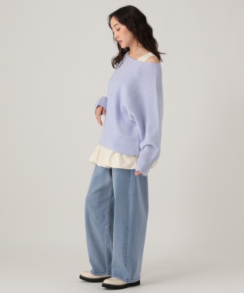 「Elura」 デニムパンツ LARGE ブラウン レディース_画像7