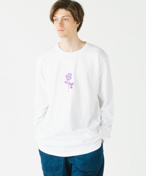 rehacer（レアセル） tシャツ : One Rose Wide L/S / ワンローズ