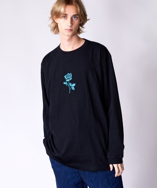 rehacer tシャツ : One Rose Wide L/S / ワンローズ ワイド