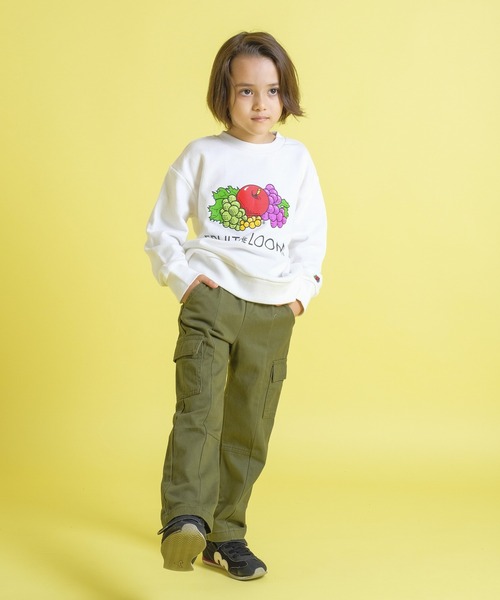 FRUIT OF THE LOOM トレーナー キッズ プリントスウェットシャツ