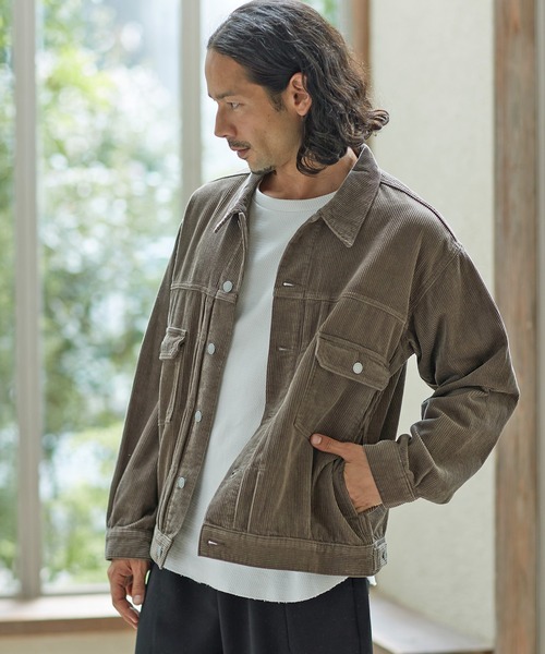 新品得価 アウター - 通販 - PayPayモール mj8257-8wコーデュロイビッグシルエットGジャン ZOZOTOWN PayPayモール店 人気が高い