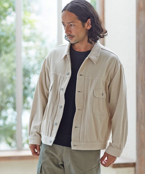 新品得価 アウター - 通販 - PayPayモール mj8257-8wコーデュロイビッグシルエットGジャン ZOZOTOWN PayPayモール店 人気が高い