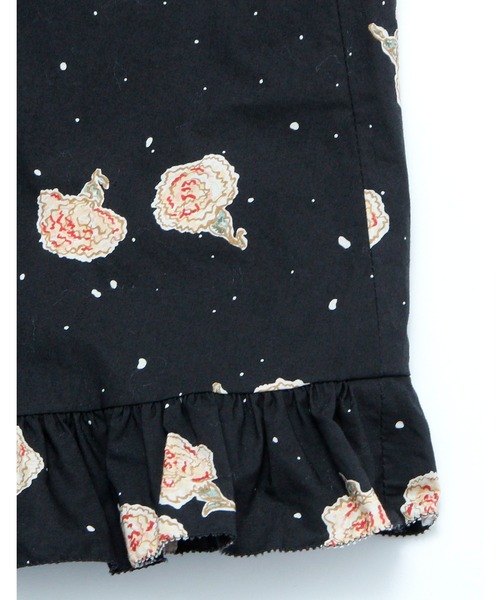 ブラウス シャツ little sunny bite と pink house Carnation print frill blouse レディース Little sunny bite ブラウス シャツ little と pink house