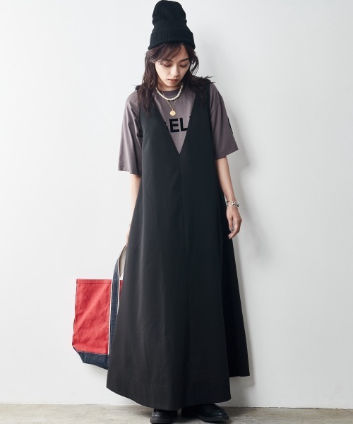 ワンピース ロング 長袖 Vネック ブラック S/XL 楽天市場】ワンピース マキシワンピース ロングワンピース
