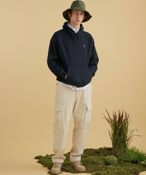AIGLE / エーグル 裏起毛 厚手 ヘビーウェイト オーガニックコットン フーデッドスウェットパーカー AIGLE｜裏起毛 厚手 ヘビーウェイト オーガニックコットン