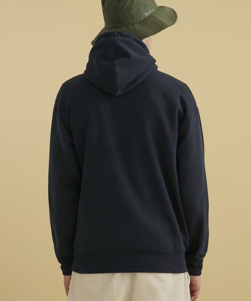 AIGLE / エーグル 裏起毛 厚手 ヘビーウェイト オーガニックコットン フーデッドスウェットパーカー AIGLE｜裏起毛 厚手 ヘビーウェイト オーガニックコットン