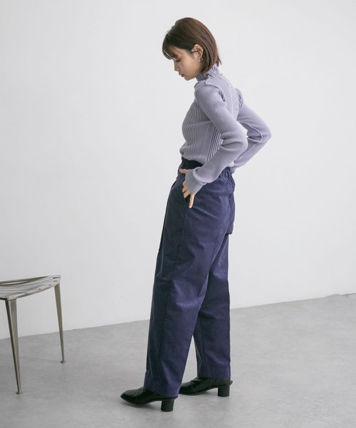 KBF（ケービーエフ） パンツ ワンタックコーデュロイパンツ レディース