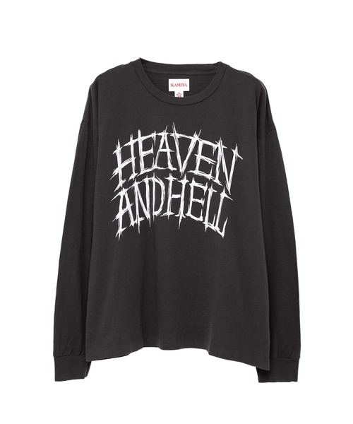 KAMIYA tシャツ HEVAN AND HELL' Printed L/S T-shirt メンズ