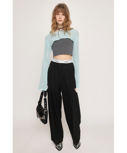 SLY ニット セーター CROCHET SHORT TOPS クロシェット ショート
