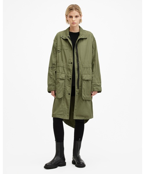 ALLSAINTS コート アウター MILLA RELAXED FIT PRINTED PARKA