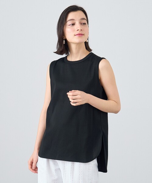 tシャツ コットンフライスノースリ プルオーバー レディース