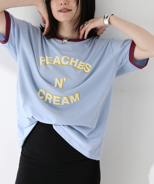 SON OF THE CHEESE（サノバチーズ） tシャツ 半袖 PEACHES N CREAM TEE