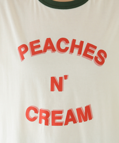 トップス son of the cheese peach n Cream shirt セール】【SON OF THE CHEESE / サノバチーズ】 PEACHES N CREAM