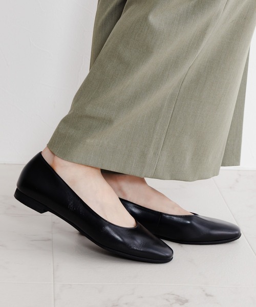 パンプス 「Made in Japan」「卑弥呼」「撥水」1.5cmヒールブラックパンプス/600007_2