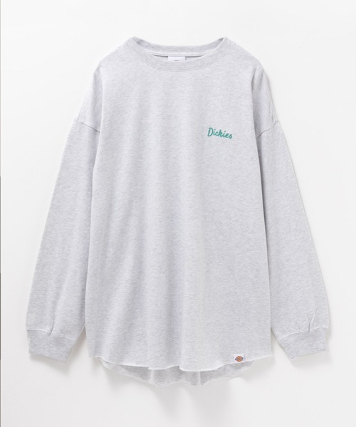 Dickies（ディッキーズ） tシャツ ロゴ刺繍チュニックロンT レディース