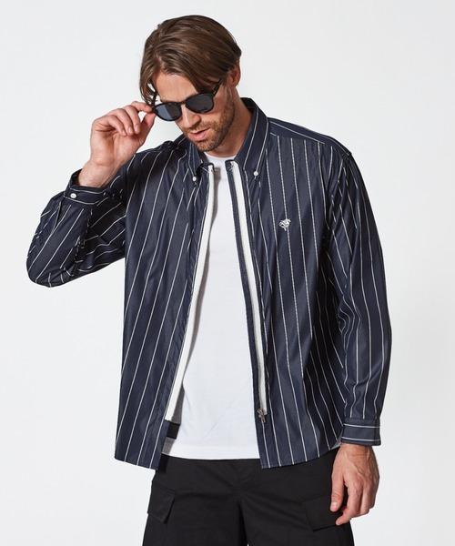 ACANTHUS（アカンサス） シャツ ACANTHUS:Remake Zip Up Shirt メンズ