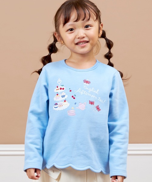 美品　神戸ストークス　子供用　トレーナー 長袖トップス 長袖Tシャツ ロンT トレーナー iseeds! ikii パン