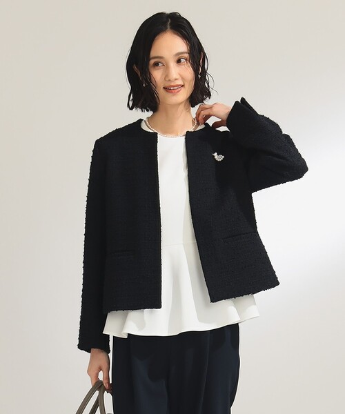 Demi-Luxe BEAMS ジャケット ノーカラージャケット 「セレモニー