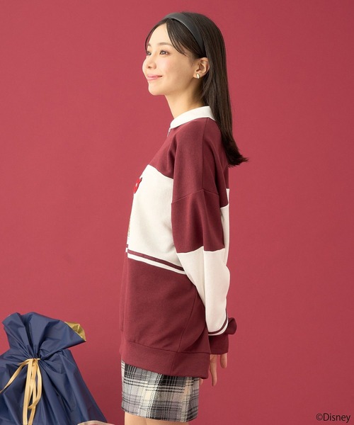 Disney トレーナー スウェット Disney/レトロコミックハーフzip
