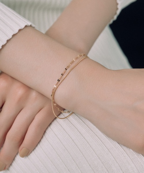 K10 ブレスレット DOUBLE SCREW CHAIN BRACELET K10ブレスレット K10