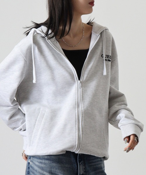 GUESS（ゲス） パーカー GUESS MEN'S L/SLV HOODED ZIP-UP パーカー