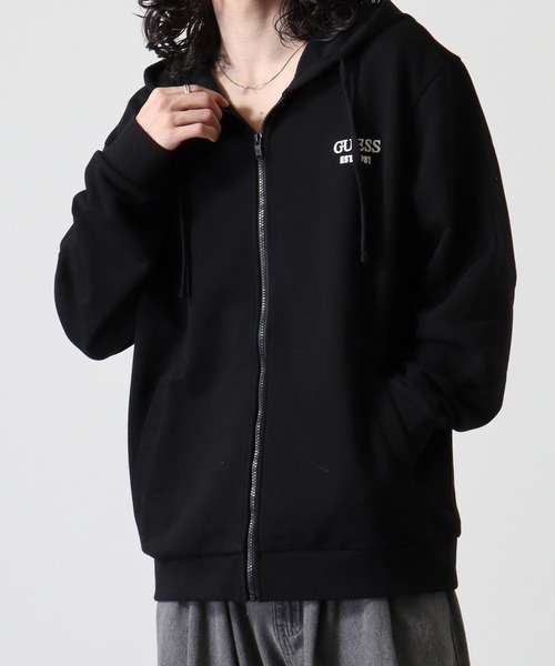 GUSEE パーカー GUESS Originals Garment Dyed Zip Up Hoodie パーカー | GUESS(ゲス