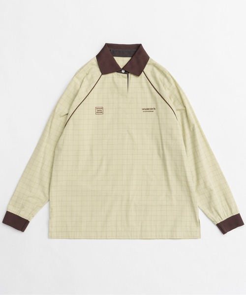 MAISON SPECIAL ポロシャツ ポロ NEW BEGING plaid pattern Polo