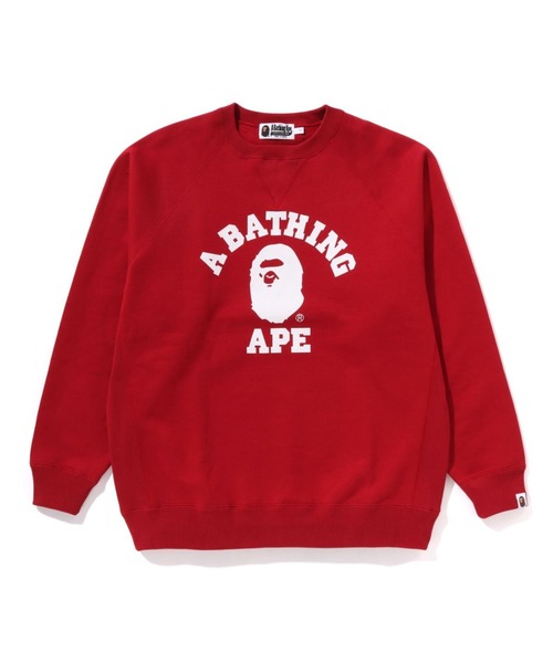 トレーナー スウェット COLLEGE OVERSIZED CREWNECK SWEATSHIRT レディース