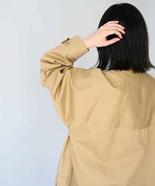 RED CHOP WORKS ステンカラーロングコート　ベージュ36 RED CHOP WORKS ステンカラーロングコート ベージュ36