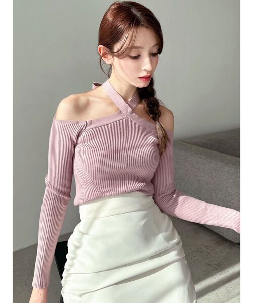 RESEXXY（リゼクシー） ニット セーター ホルターネックニットトップス