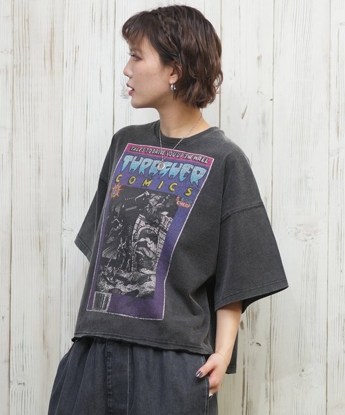 tシャツ THRASHER/スラッシャー コミックプリントTシャツ 252TH2ST026 レディース