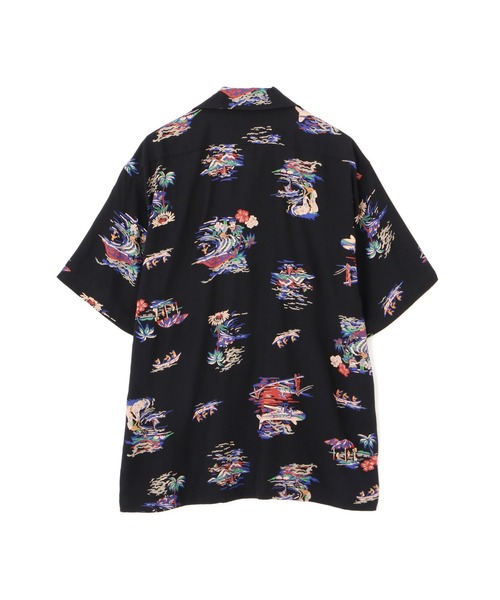 ち*ぷ様 Schott ショット PJ パイナップルジュース レーヨン シャツ PJ/×パイナップルジュース/RAYON SHIRT SHELL/レーヨンシャツ