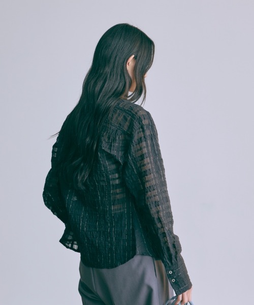EN NEUME ブラウス シャツ Crinkle Blouse レディース : ZOZOTOWN 