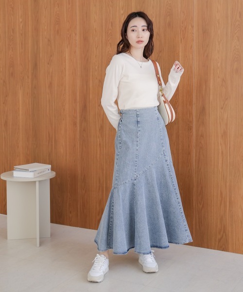 BAB（バブ） デニムスカート 8ozケミカルデニム変形マーメイドスカート
