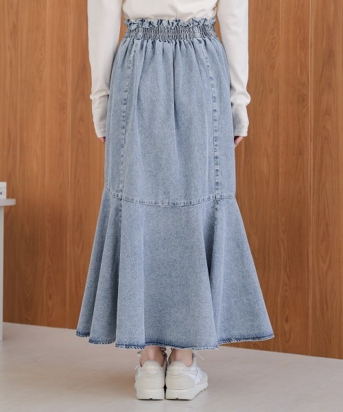 BAB（バブ） デニムスカート 8ozケミカルデニム変形マーメイドスカート