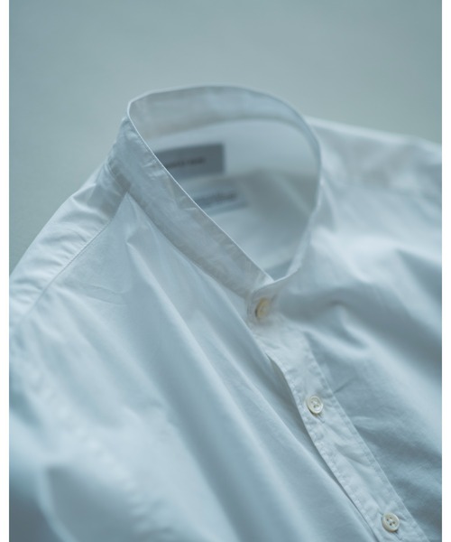 アダムエロペ（ADAM ET ROPE’）/【Sea  Cotton】バンドカラー シャツ ADAM ET ROPE'（アダムエロペ） シャツ 「Sea Island Cotton」バンド