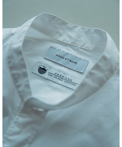 ADAM ET ROPE'（アダムエロペ） シャツ 「Sea Island Cotton」バンド