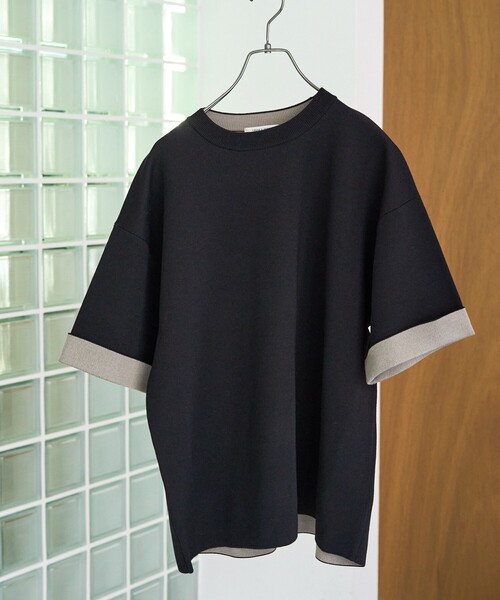 ニット セーター 限定展開　接触冷感 ニット 裏配色 半袖 プルオーバー レディース | FREAK'S STORE | 01