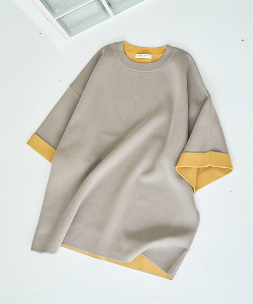 ニット セーター 限定展開　接触冷感 ニット 裏配色 半袖 プルオーバー レディース | FREAK'S STORE | 24