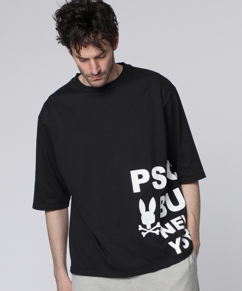 Psycho Bunny（サイコバニー） tシャツ 「WEB限定」サイドロゴ ビッグ