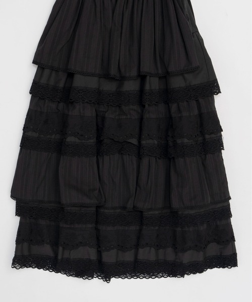 MAISON SPECIAL ワンピース Multi Fabric Docking Lace Dress
