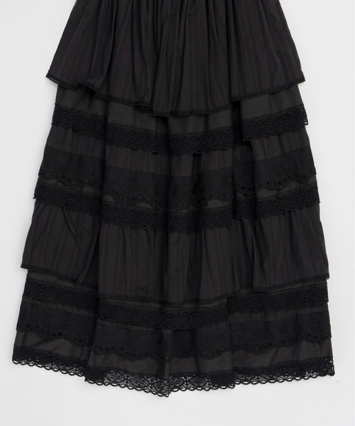 MAISON SPECIAL ワンピース Multi Fabric Docking Lace Dress